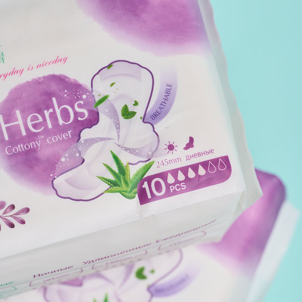 Серия женских прокладок Herbs Упаковка